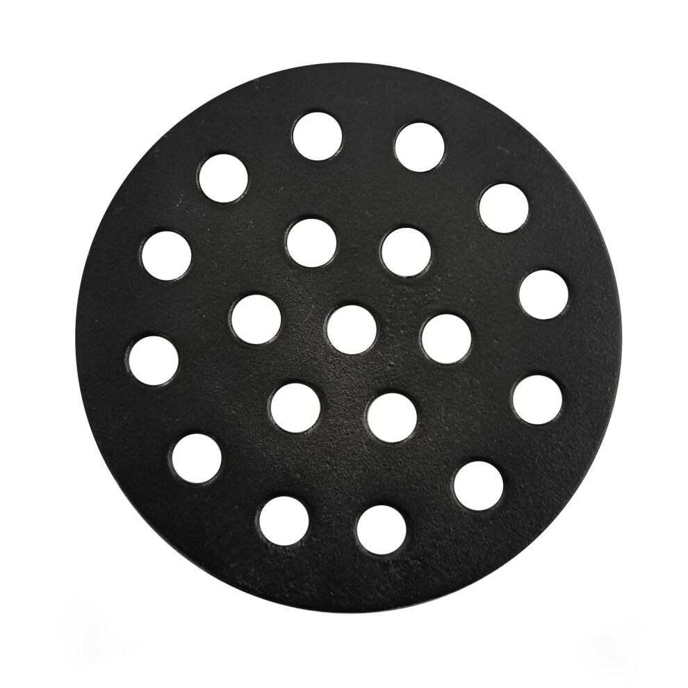 Quantfire 65 Cast Iron Bottom Fire Grate  BBQ High Heat Charcoal Plate for SMiniMedium Big Green Egg Fire Grate Grill Charc