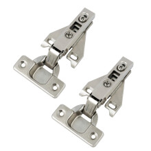 Probrico 1 Par(2 Pacote) Dobradiças de Armário de Cozinha para Armário de Quadro Frontal em Níquel Escovado