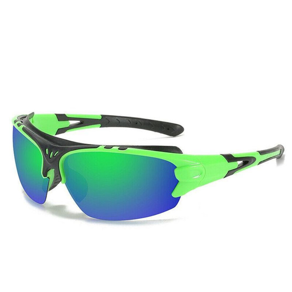 (green) Sports Sunglasses Polarized Uv400 Protection Cycling Glasses For Men Women Outdoor Running Driving Fishing