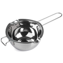 Rostfritt stl dubbelpanna fr smltande chokladgodis och ljus (18/8 stl 2 kopp kapacitet 480 ml)