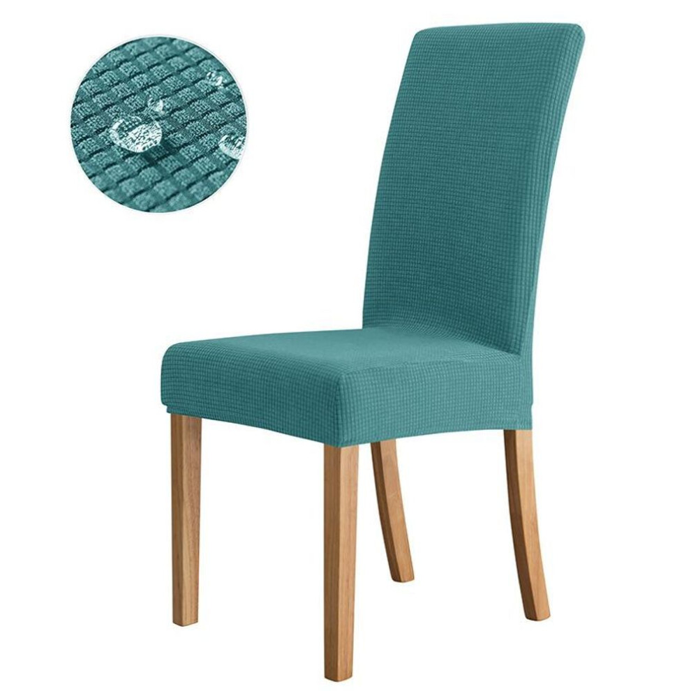 (blue, 1pc) Waterproof Elastic Jacquard Chair Cover For Dining Room Chair Covers For Chairs Kitchen Wedding Hotel Banquet Protector Seat