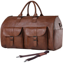 seyfocnia Carry On Garment Bag Vattentt Man Garment Bag for Travel Business Stor lder Duffel Bag med Skofack - Brun