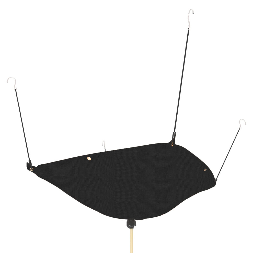 Tredre Ceiling Leak Diverter Drain Tarp Heavy Duty Roof Ceiling Leak Drip Black 3 x 3