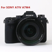 (black, A7IV A7M4) Silicone Case Cover Camera Bag for Sony A7IV A7M4 A7c A7R A7 A7S Mark III IV A7SIII A7III A7RIII A7RIV