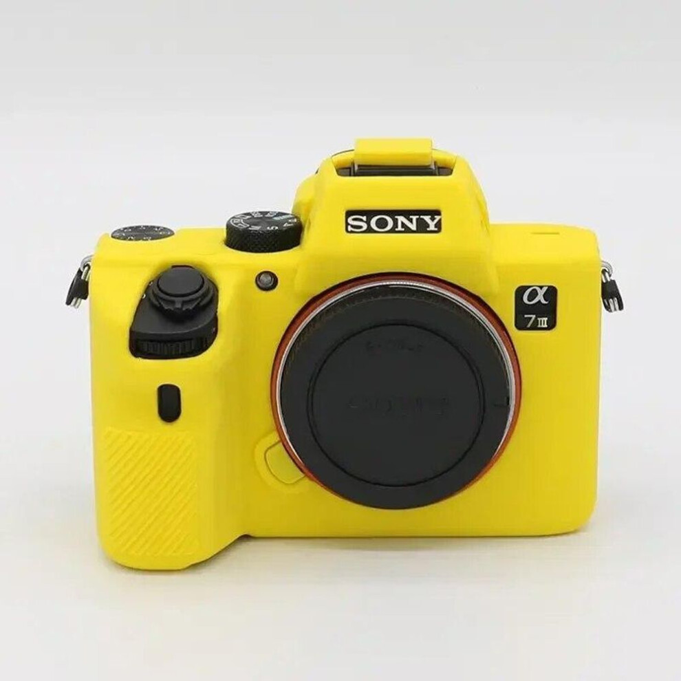 (yellow, A7III A7RIII) Silicone Case Cover Camera Bag For Sony A7iv A7m4 A7c A7r A7 A7s Mark Iii Iv A7siii A7iii A7riii A7riv