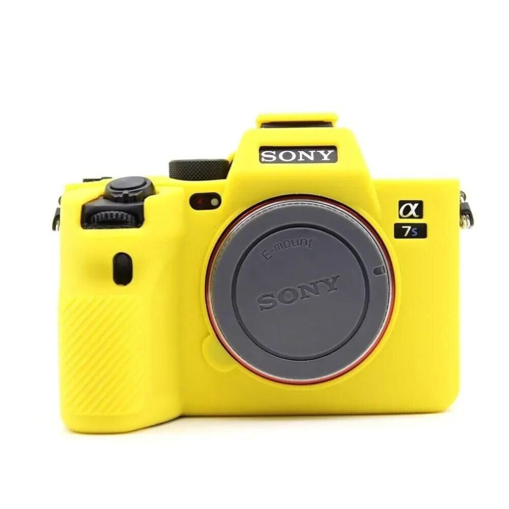 (, A7s Iii) Silicone Case Cover Camera Bag For Sony A7iv A7m4 A7c A7r A7 A7s Mark Iii Iv A7siii A7iii A7riii A7riv Yellow 9151999382835