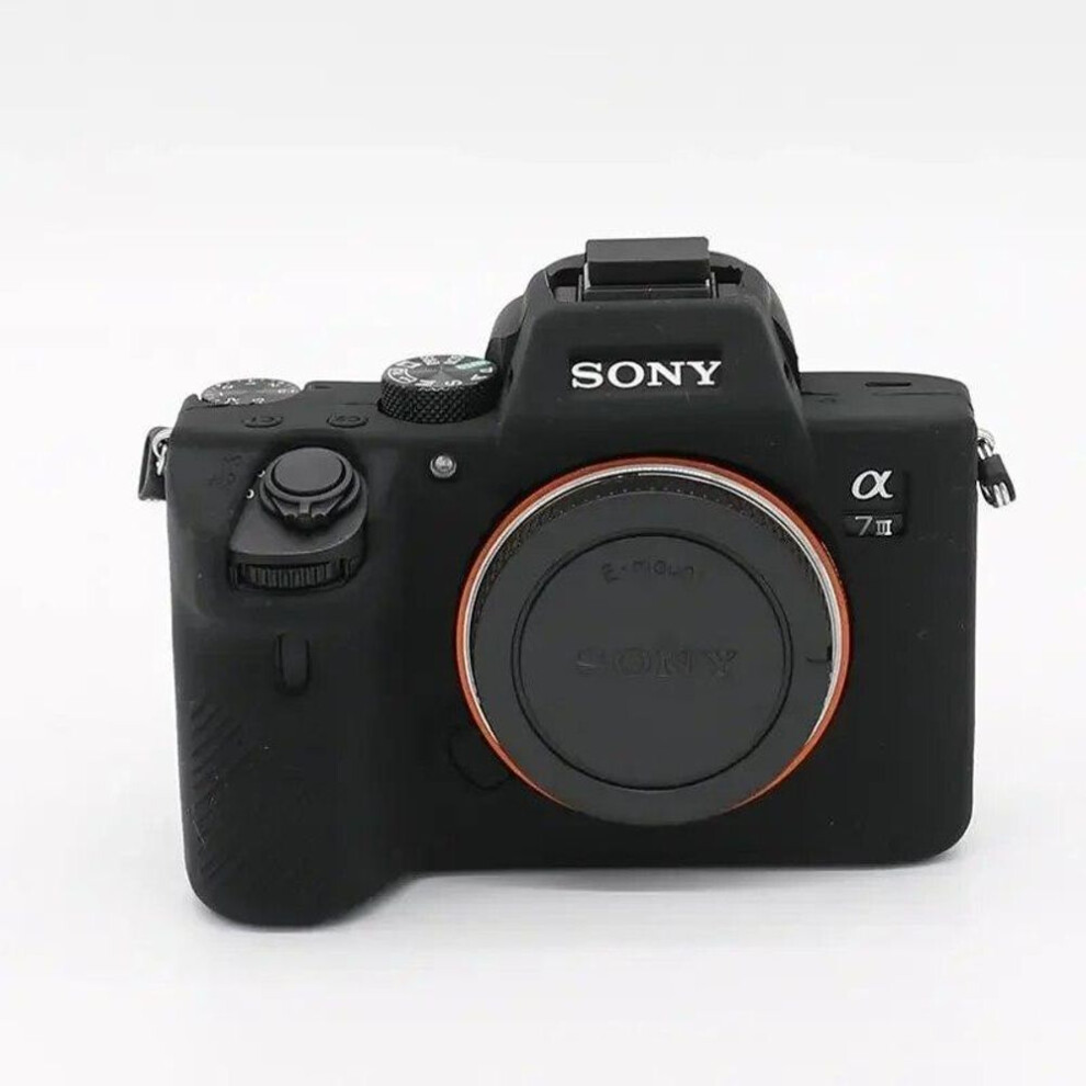 (, A7iii A7riii) Silicone Case Cover Camera Bag For Sony A7iv A7m4 A7c A7r A7 A7s Mark Iii Iv A7siii A7iii A7riii A7riv Black