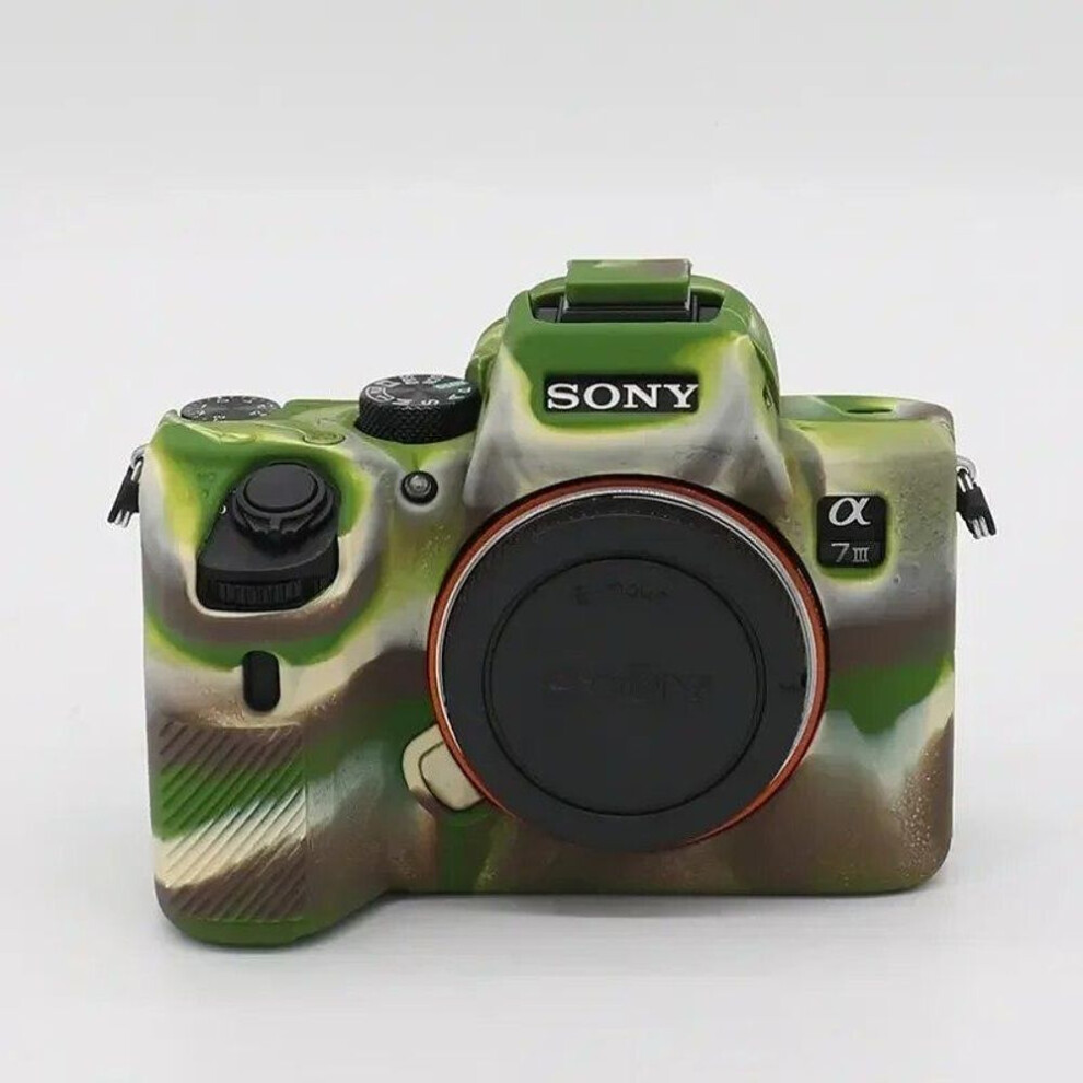 (Camouflage, A7iii A7riii) Silicone Case Cover Camera Bag For Sony A7iv A7m4 A7c A7r A7 A7s Mark Iii Iv A7siii A7iii A7riii A7riv 9151999447084