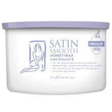 Satin Smooth Honey Ontharingswax met Vitamine E 14oz.