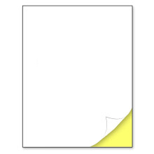 30 Sheets Printable White Sticker Paper Laser/Inkjet Printing - Matte Letter Size (8.5"" x 11"")