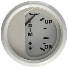 Faria 13122 Dress Trim Gauge (Mercury/Mariner/Mercruiser/Volvo DP/Yamaha 2001 and Newer) - 2", White