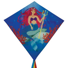 I Breeze 3258 - Mermaid 30 Inch Diamond Kite - Fun Easy Flying Mermaid Kite