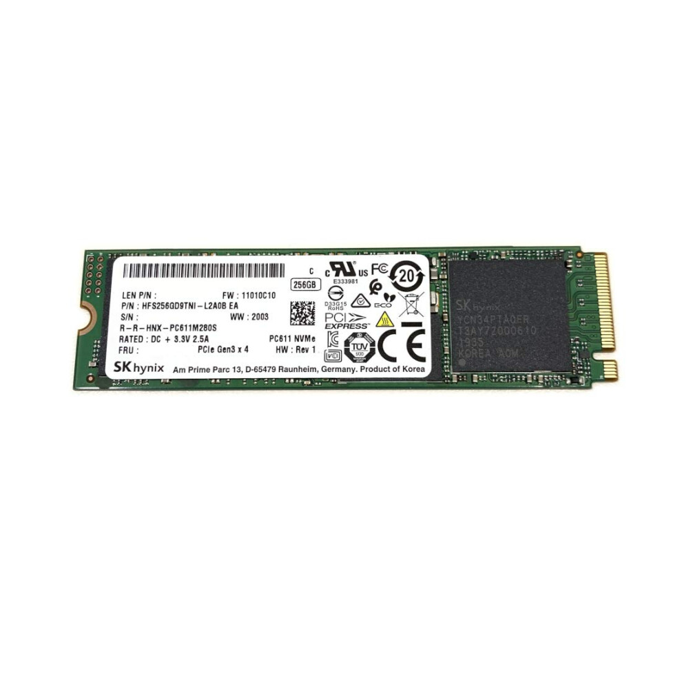 Hynix SK SSD 256GB PC611 M.2 2280 PCIe Gen3 x4 NVMe HFS256GD9TNI Solid