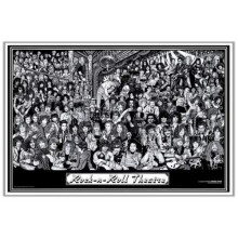 Hotstuff Rock n Roll Theater Poster – Rock, Metal, Alt Punk Musik – 24x36 Zoll Wanddekoration für Musikliebhaber