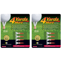 4 Yards More Golf Tees - Red 1 3/4" Short Tee (2 Count)