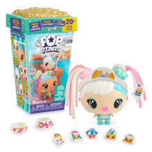 My Squishy Little Pop Stars av WowWee (turkos): Interaktiva modedockor med pressbara kinder, 2 överraskningsoutfits, 8+ tillbehör