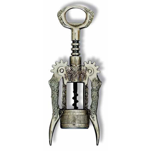 BOTTICELLO - Saca-rolhas de Aço com Design de Uva, Itália