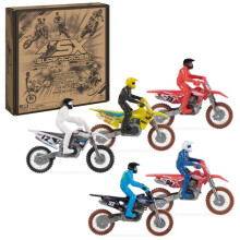 Supercross, Authentic 5-Pack of 1:24 Scale Die-Cast Motorcycles with R
