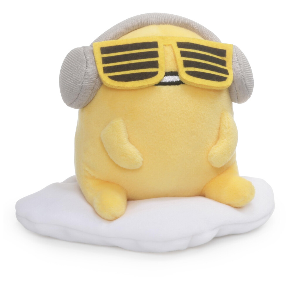 Gund Gudetama With Sunglasses And Headphones Lazy Egg Sanrio Plush Multicolor 5A