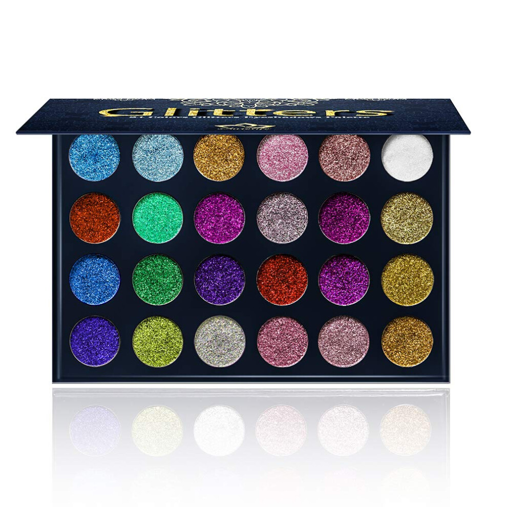 Aolailiya 24 color Pressed glitter Eyeshadow Palette - Mineral Ultra Shimmer Makeup Palette Eye Shadow Powder Long Lasting Waterproof-image-OPC-PDTSP8J-NEW