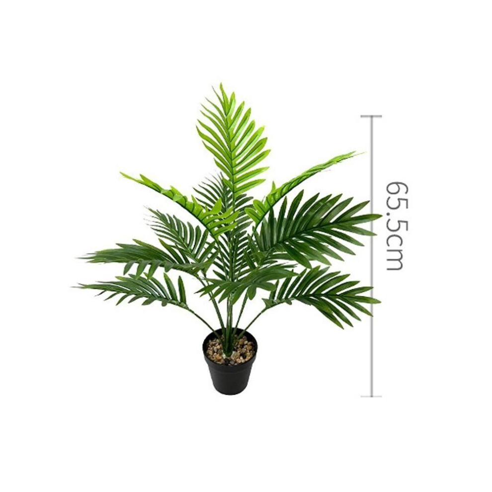 (12 Leaves) Tropical Plants Artificial Palm Leaves Branches Green Artificial Fern Artificial Palm Tree  Wedding