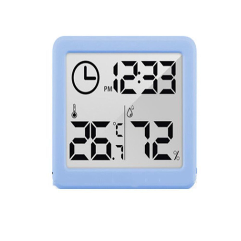 (blue) Upgrade Xiaomi Youpin Digital Lcd Indoor Convenient Temperature Sensor Humidity Meter Clock Thermometer Hygrometer Gauge