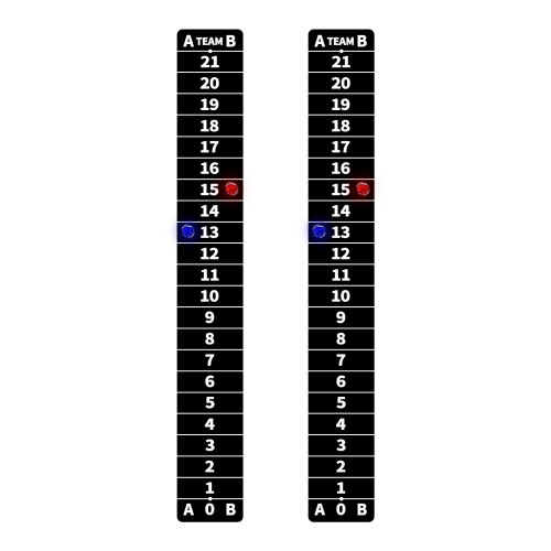 AIWEILUCK 2 Pack Cornhole Scoreboards Black, Magnetic Decal with Score Keepers