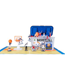 Kaskey Kids Basketball Guys - Rosso/Blu Ispirano l'Immaginazione dei Bambini con Gioco Creativo - Include 2 Squadre e Accessori - 2