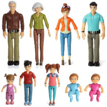 Sweet Li'l Family Dollhouse People Set of 9 Action Figura Conjunto - Vov    m   e m   e pai irm    irm   o Toddler Twin Boy & Girl