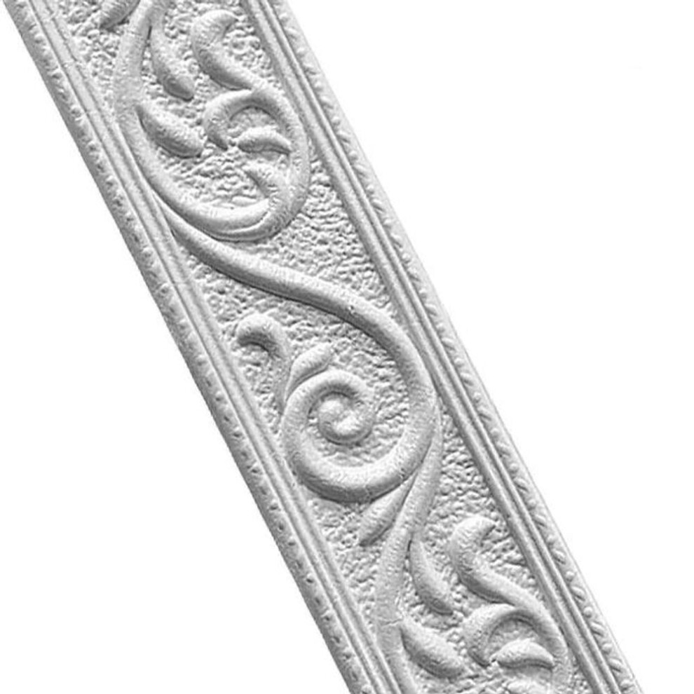(grey, 2.28M*5CM) 3D Waterproof Wallpaper Border Peel Stick Wall Border Foam Removable Adhesive Tiles Stickers  Decorative Wall Lines Wallpaper