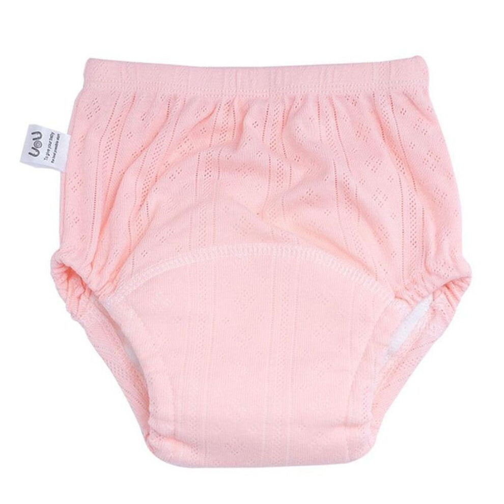 (Weight within 11kg, pink) Newborn Training Pants Baby Shorts Solid Color Washable Underwear Boy Girl Cloth Diapers Nappies Infant Panties