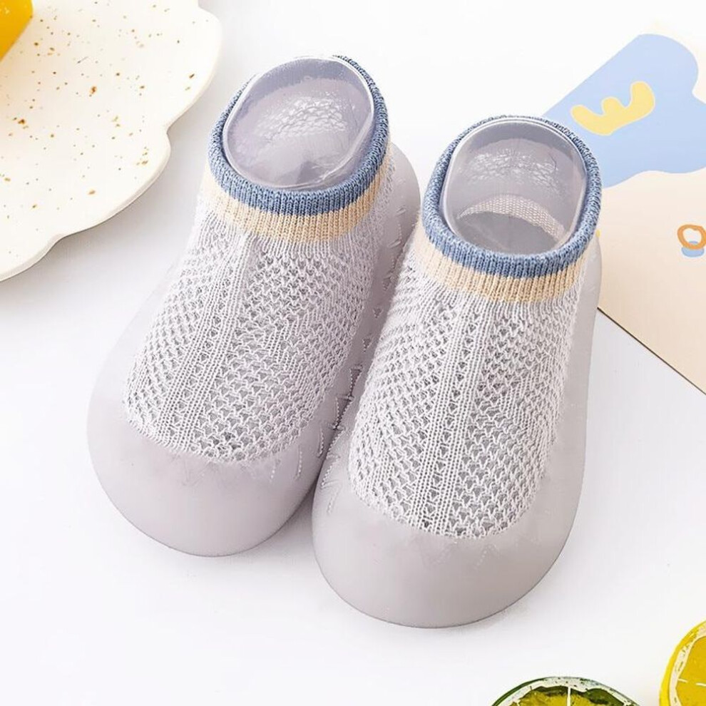 (grey, 20) Summer Mesh Baby Shoes Newborn Toddler Shoes Infant Boys Girls Socks Sneakers Soft Bottom Non-slip Shoes