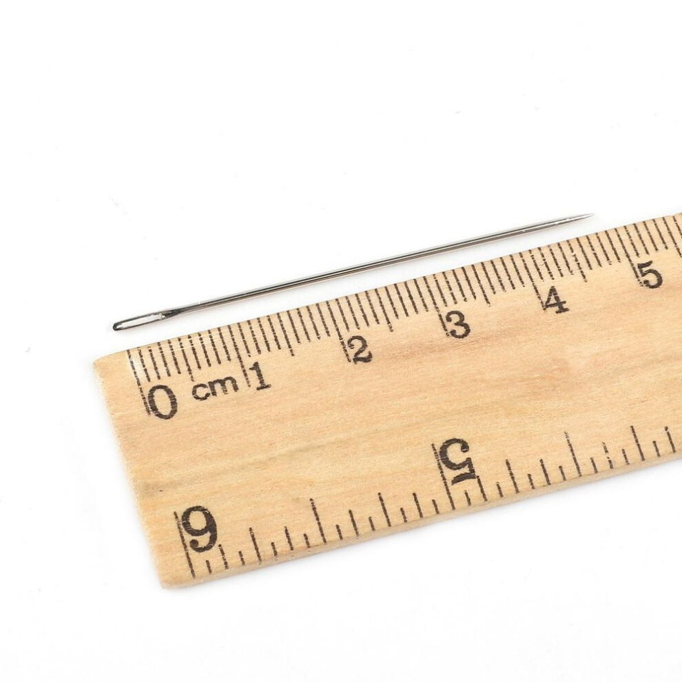 (as the picture, 0.9x50mm) 25pcs/lot Stainless Steel Large Eye Sewing Needles Sewing Pins Set Home Diy Crafts Household Sewing Accessories