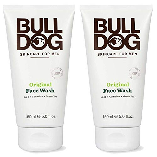 Bulldog Bulldog Skincare and grooming For Men Original Face Wash, Pack of 2, 5 Ounce