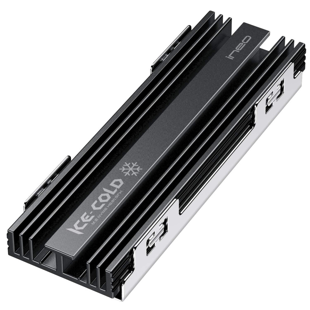 Ineo Dissipatore M.2 2280 Ssd Con Cuscinetto Termico In Silicone Per Ssd M.2 Pcie Nvme [M16]-image