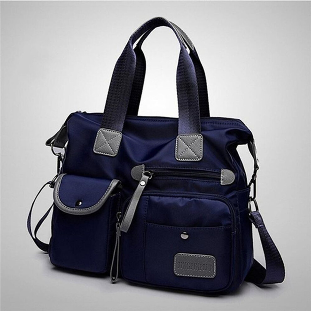 (dark blue, one size) Women Oxford Cloth Shoulder Waterproof Nylon Messenger Bag Female Large Capacity Crossbody Bags