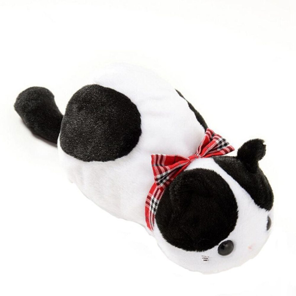 (black white) Cute Pencil Case Storage Bag Pen Bags School Supplies Stationery Soft Organizer Pouch