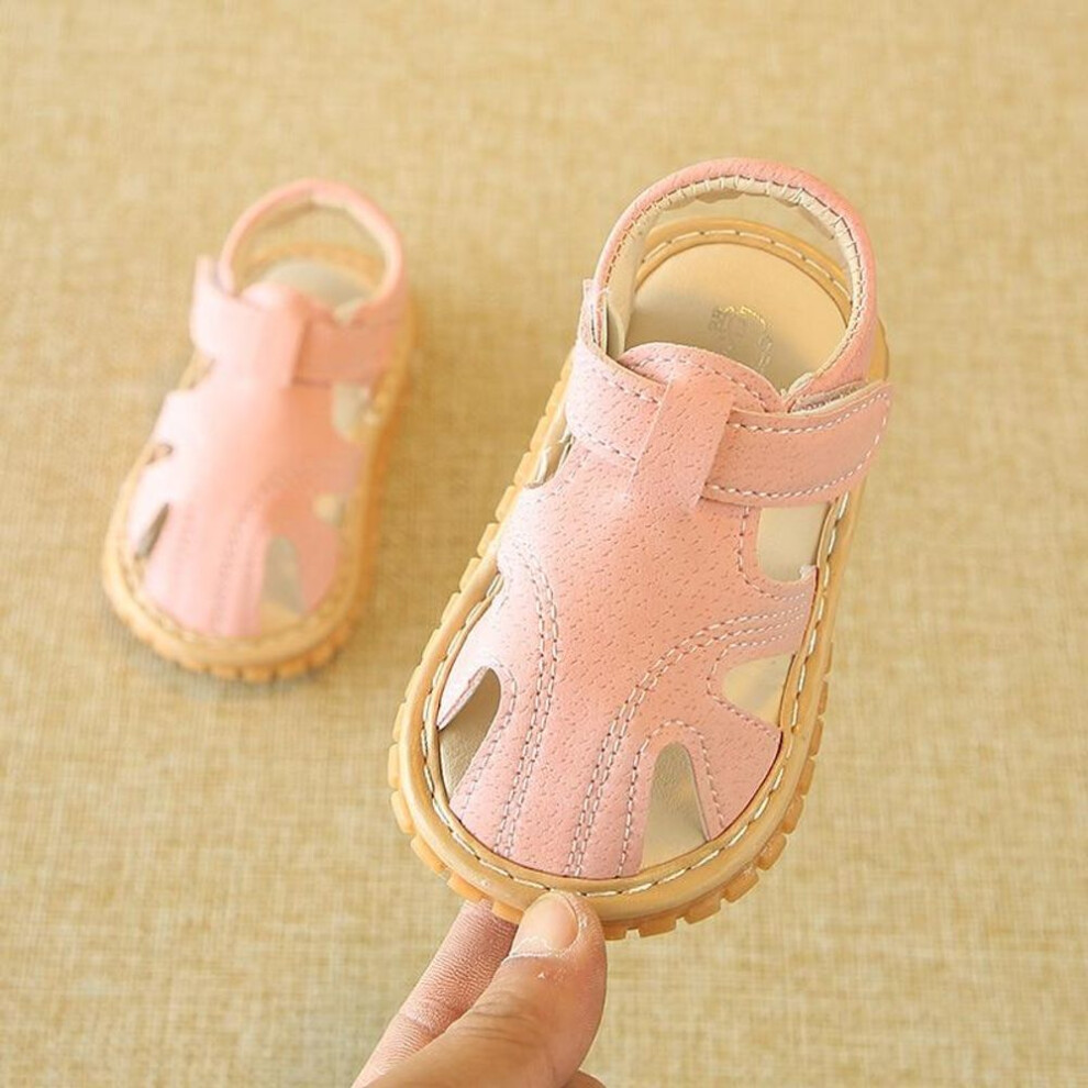 (pink, 18) Baby Sandals Toddler Boys First Walkers Newborn Girls First Shoes Indoor Soft Sole Infant Sandals Summer Beach Baby Shoes