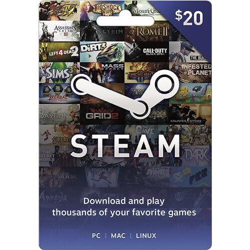 Valve - Steam Wallet Geschenkkarte (20 $)