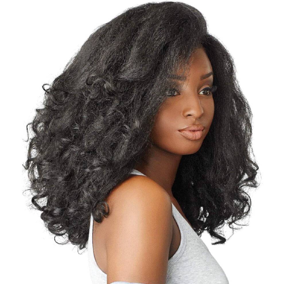 Sensationnel CKCO HalfWig - synthetic Instant weave half wig - Curls Kinks and Co RAIN MAKER (1B OFFBLACK)
