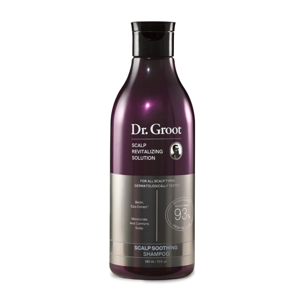 Dr. Groot Scalp Revitalizing Shampoo with Biotin  Centella  and Prebiotics - Moisturizing Korean Kbeauty Solution for Dry Scalp