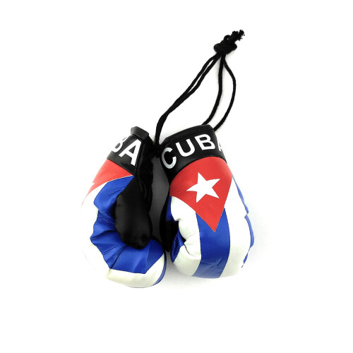 Red Hat OR Pendure o espelho do carro Mini luvas de boxe (Cuba)
