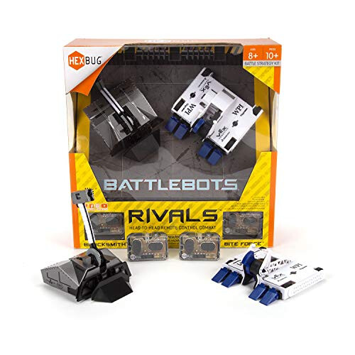 HEXBUG BattleBots Rivals 4.0 - Blacksmith e Biteforce, Giocattoli per Bambini, Bot da Battaglia Divertenti Hex Bugs 1