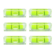 6 Stck kleine Wasserwaage mit Rahmen, Wandbild zum Aufhngen, 10 x 10 x 29 mm, Mini-Quadrat-Wasserwaage, zum Aufhngen von Bildern, Wasserwaagen, Ma