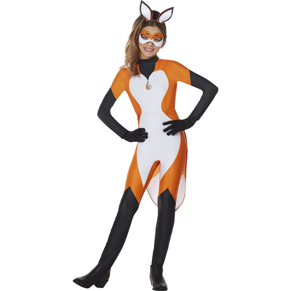 Photos - Fancy Dress Rena Rouge Youth Costume XL - Officially Licensed Miraculous Ladybug Jumpsuit with Tail, Gloves, Eye Mask & Headpiece - ISP1