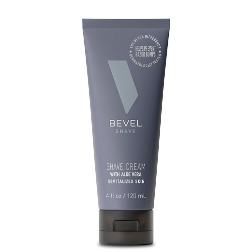Bevel Κρέμα Ξυρίσματος για Άνδρες, Ενυδατική Κρέμα με Αλόη και Βιταμίνη E, 4 Fl Oz