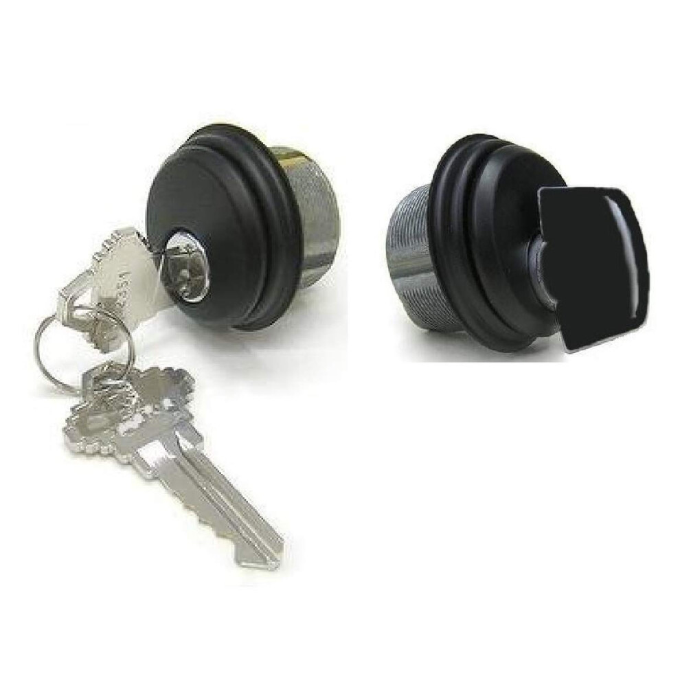 McAvory Storefront Door Commercial Mortise Lock Cylinder  Thumbturn  Adams Rite Style Cam  in Dark Brown 1 Set  Random Keys