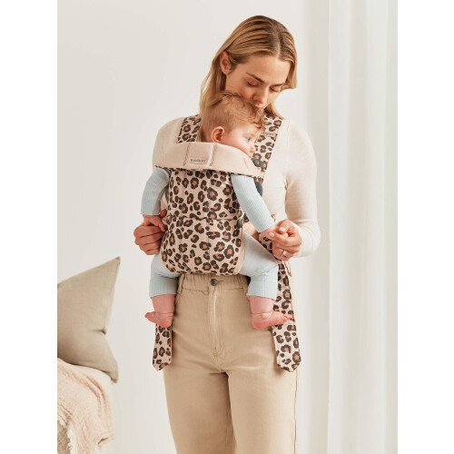 Porte-bébé Mini BabyBjrn, Coton, Beige/Leopard, 1 Compte 2