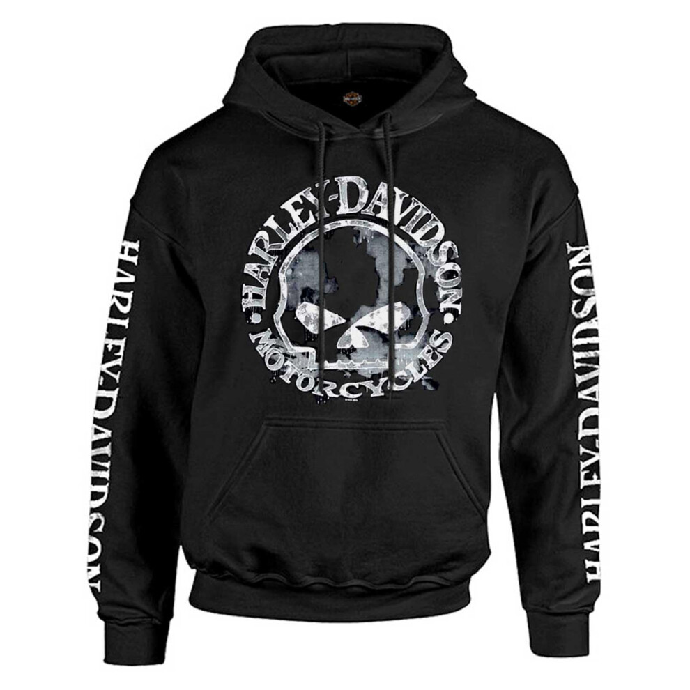 Harley-Davidson Men's Sweatshirt Willie G Skull H-D Pullover Black 30296648-image