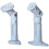 VideoSecu 5 Studio Speaker Wall Ceiling Mount Bracket Holder BS5 (White  5 Pack) 3